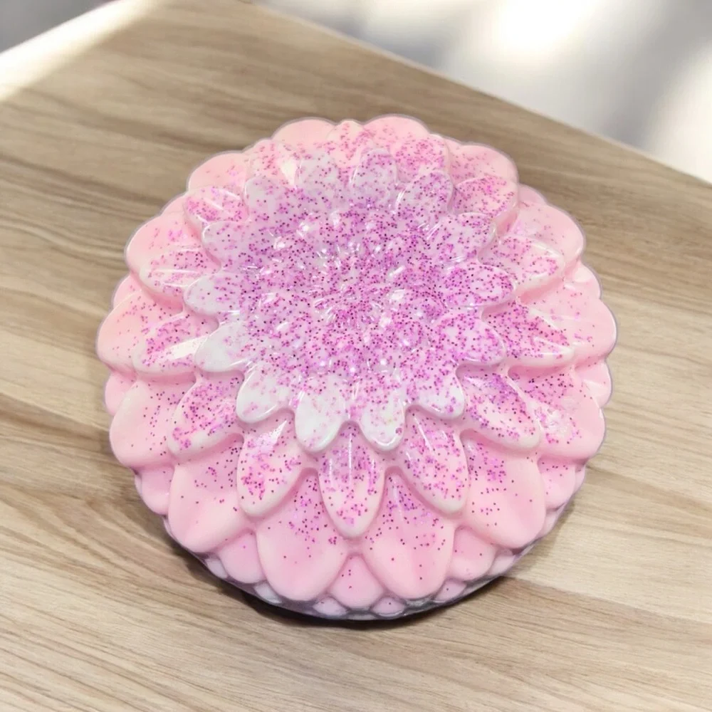 Floral & lavender handmade SOAP 3x3 10oz  with goat milk & coconut oil
